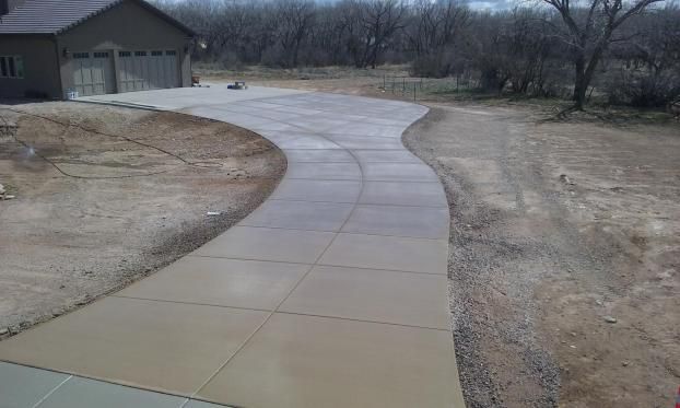 A recent concrete contractor job in the  area