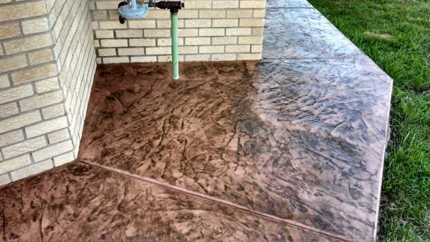 A recent concrete contractor job in the  area