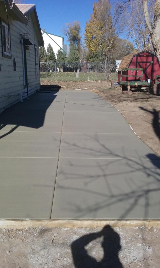 A recent concrete contractor job in the  area