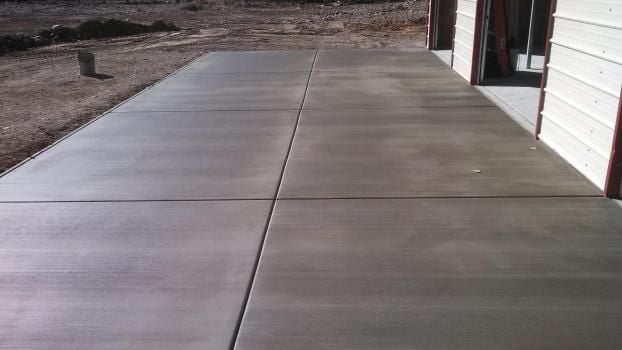 A recent concrete contractor job in the  area