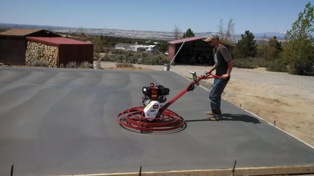 A recent concrete contractor job in the  area